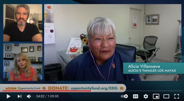 Alicia Villanueva, Luz Urrutia, and Andy Cohen at Eat. Drink. Give.